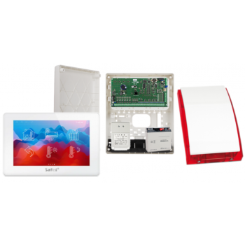 ZESTAW ALARMOWY SATEL INTEGRA 64 + INT-TSH2-W + OPU-3P + AWT682 + 17Ah + SYRENA SP-4001R